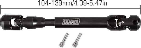 INJORA Steel Heavy-Duty 104 -139mm Drive Shaft for 1/10 RC Car Crawler