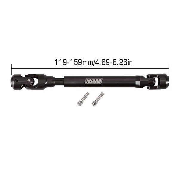 INJORA Steel Heavy-Duty 119-159mm Drive Shaft for 1/10 RC Car Crawler