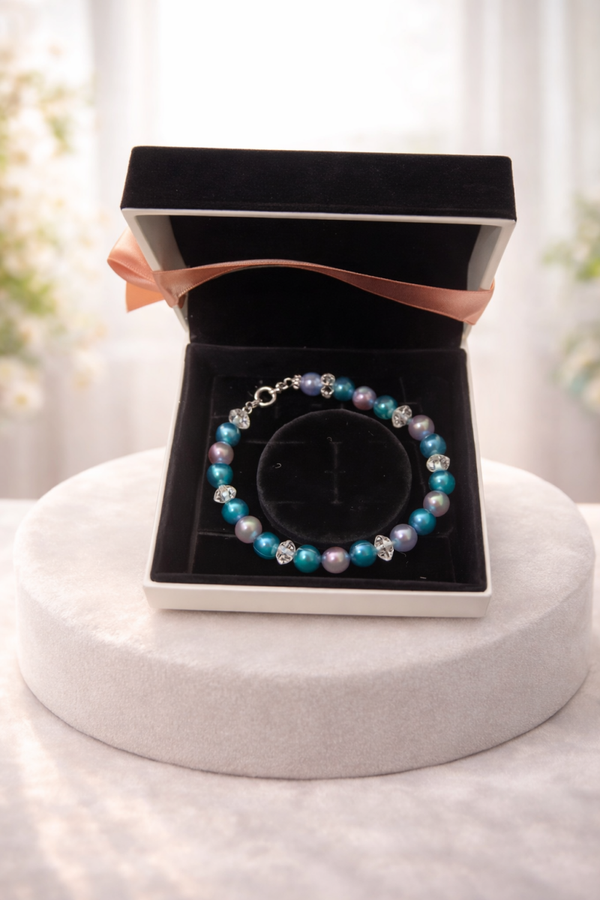 Armband lila petrol