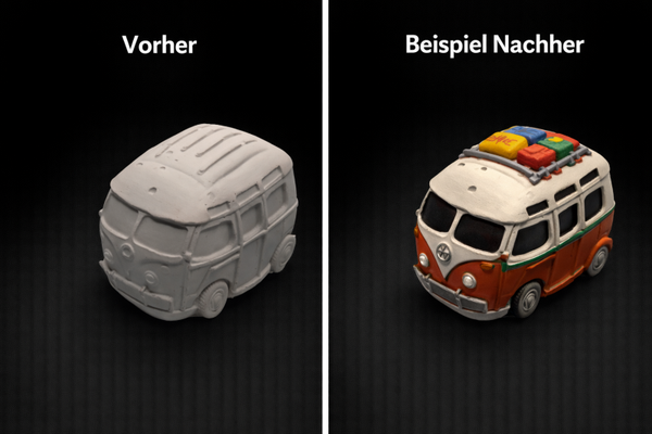 Gipsfiguren zum Selberbemalen Fahrzeuge