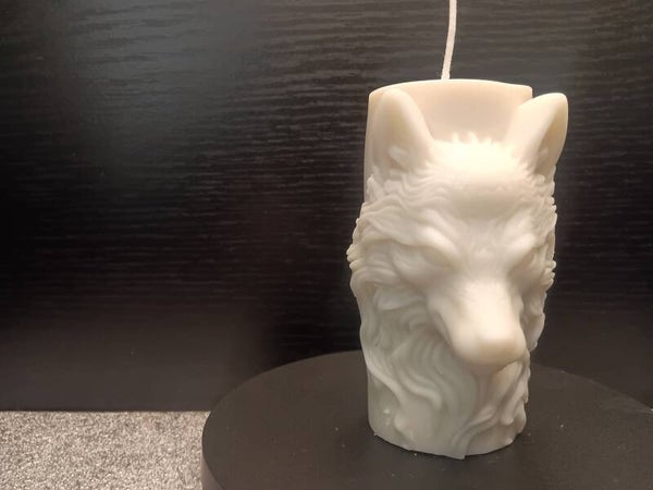 Kerze Wolf