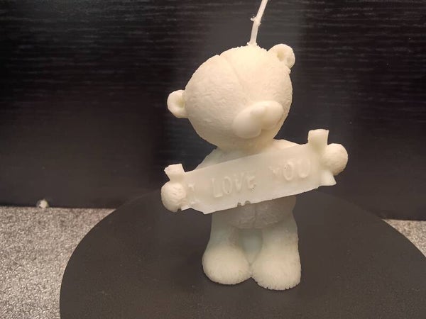 Kerze Bär i love You