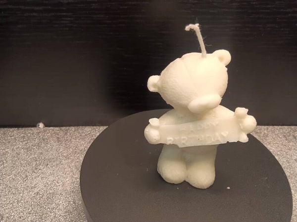 Kerze Bär Happy Birthday