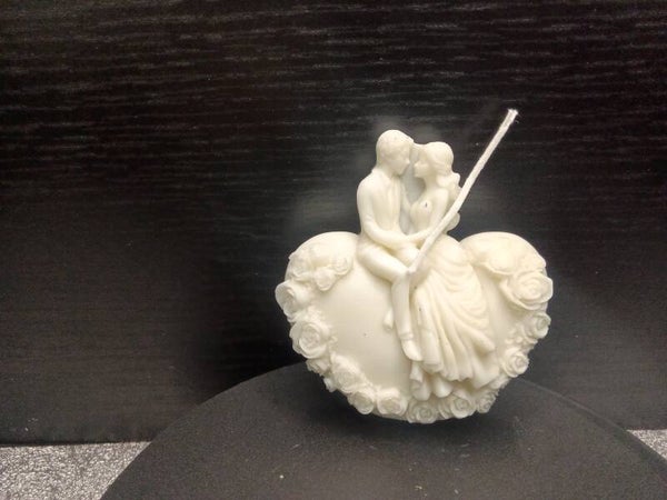 Kerze Liebespaar Herz