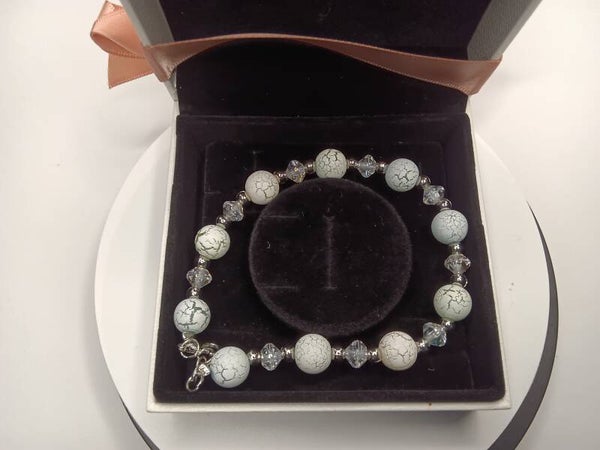 Armband Weiß Silber