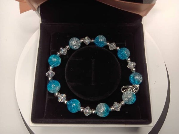 Armband Blau Silber