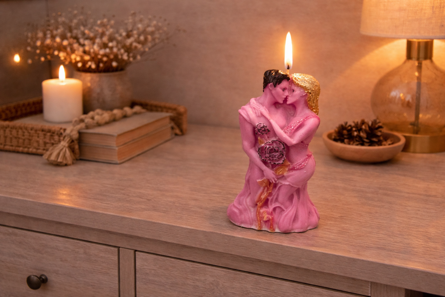 Kerze Liebespaar Liebe