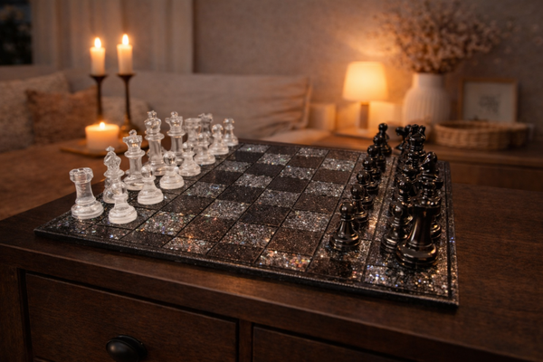 Epoxidharz Schachbrett