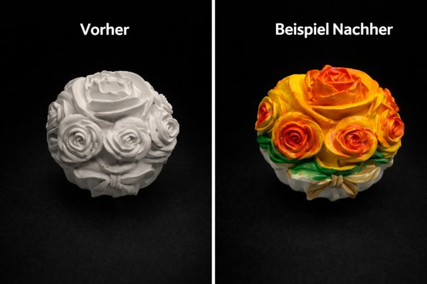 Gipsfiguren zum Selberbemalen Blumen