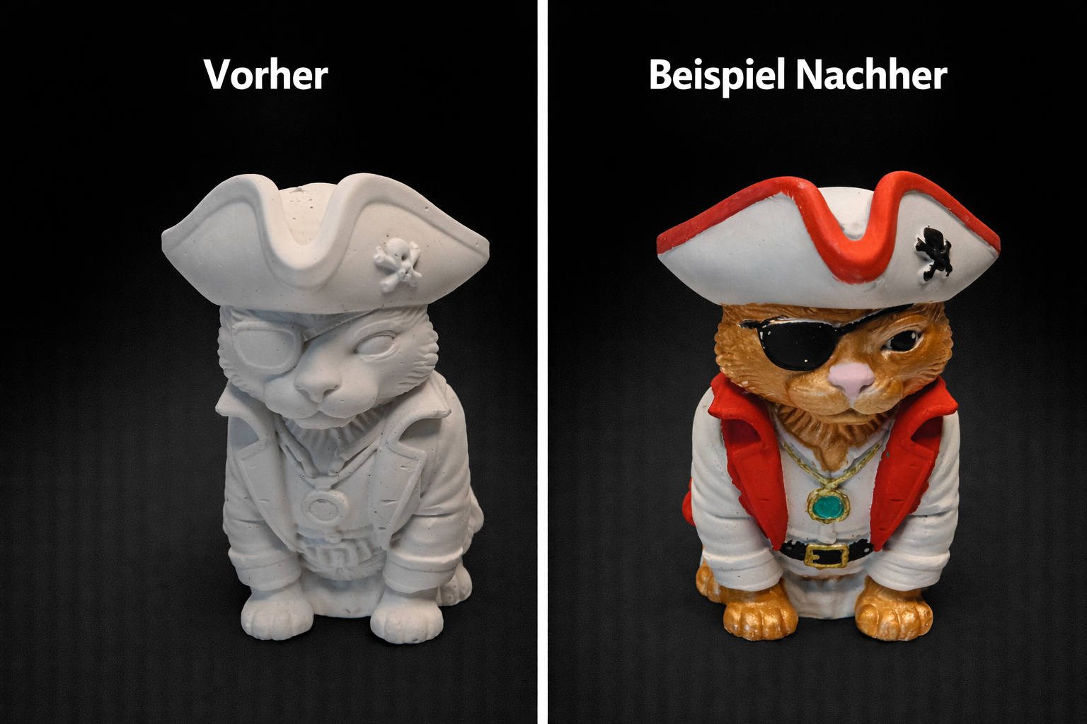 Gipsfiguren zum Selberbemalen Comic