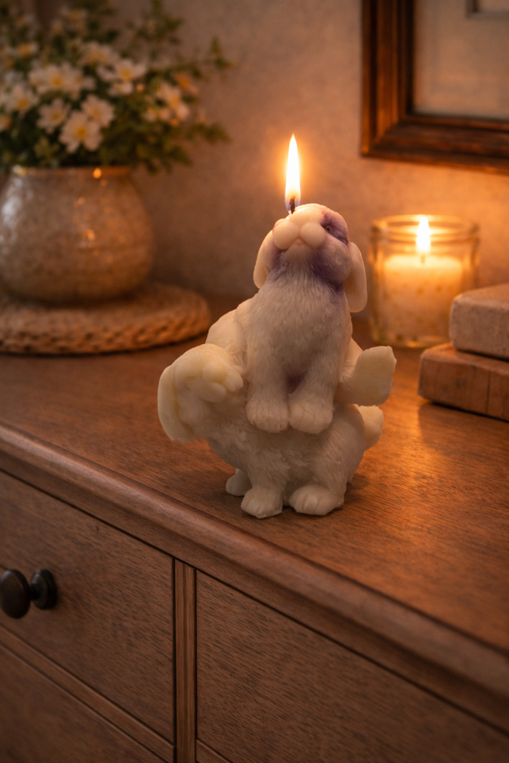 Kerze Hasen Hase Ostern