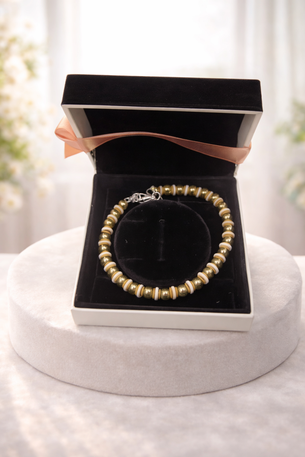 Armband Gold Weiß