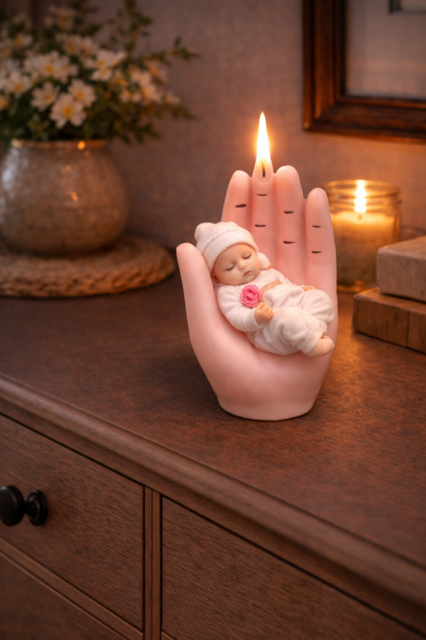 Hand mit Baby Kind
