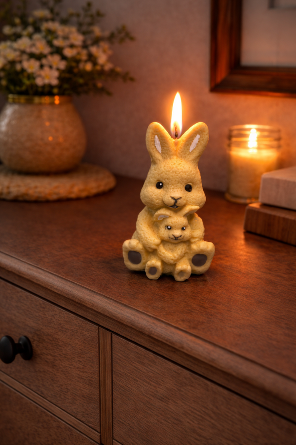 Hase mit Kind Ostern