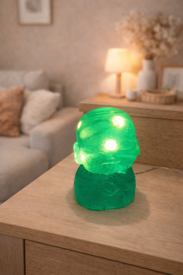 Epoxidharz klein Buddababy mit Licht
