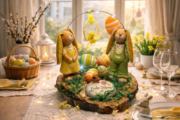 Gesteck Ostern Beleuchtet