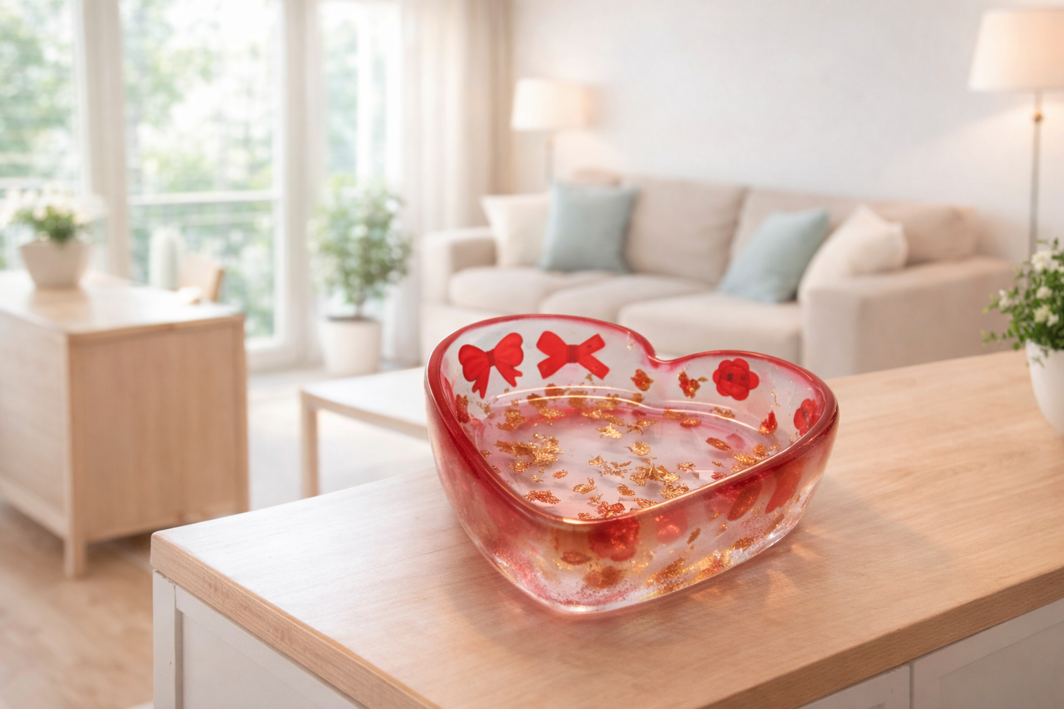 Epoxidharz Herzschale