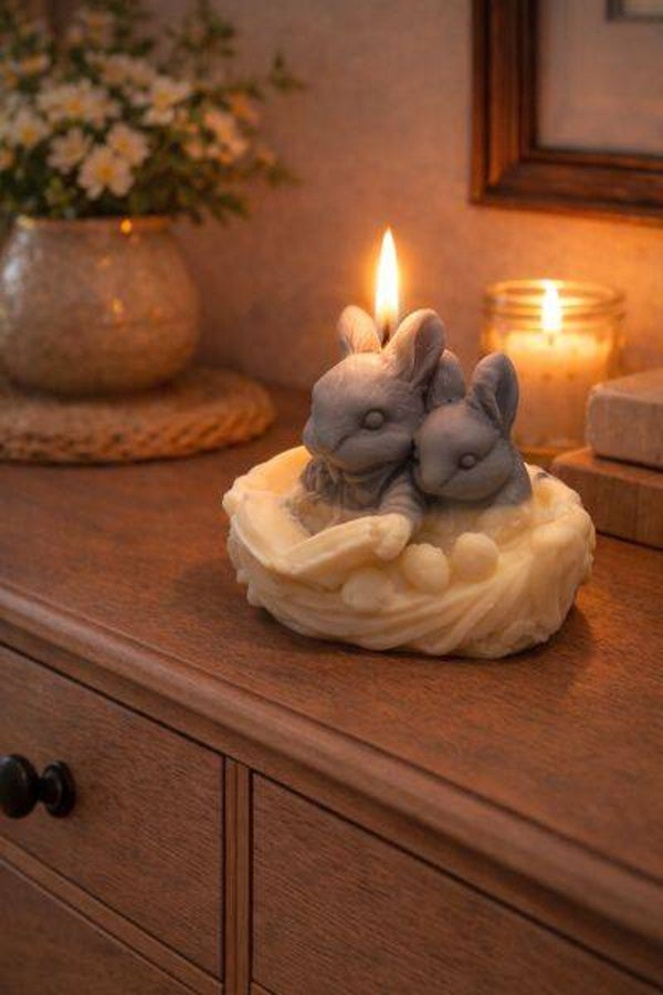 lesende Hasen Ostern
