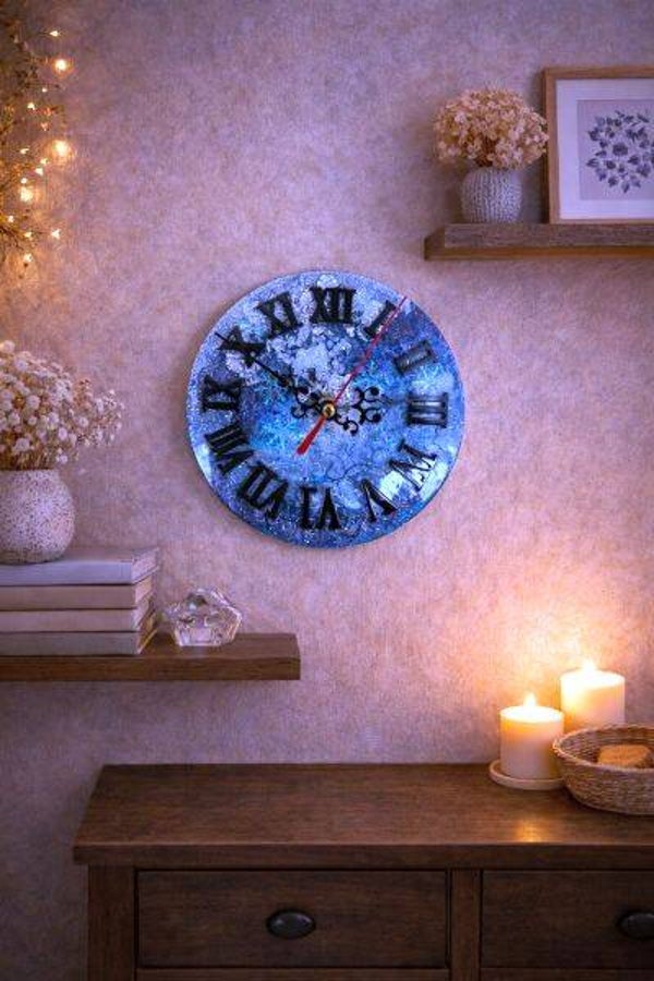 Uhr aus Epoxidharz