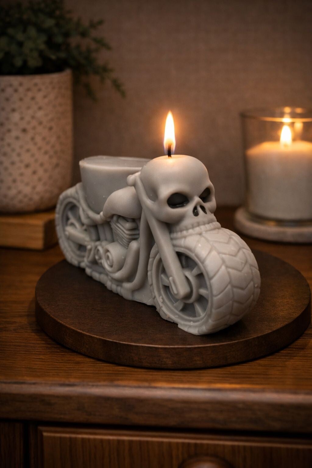 Kerze Motorrad Totenkopf