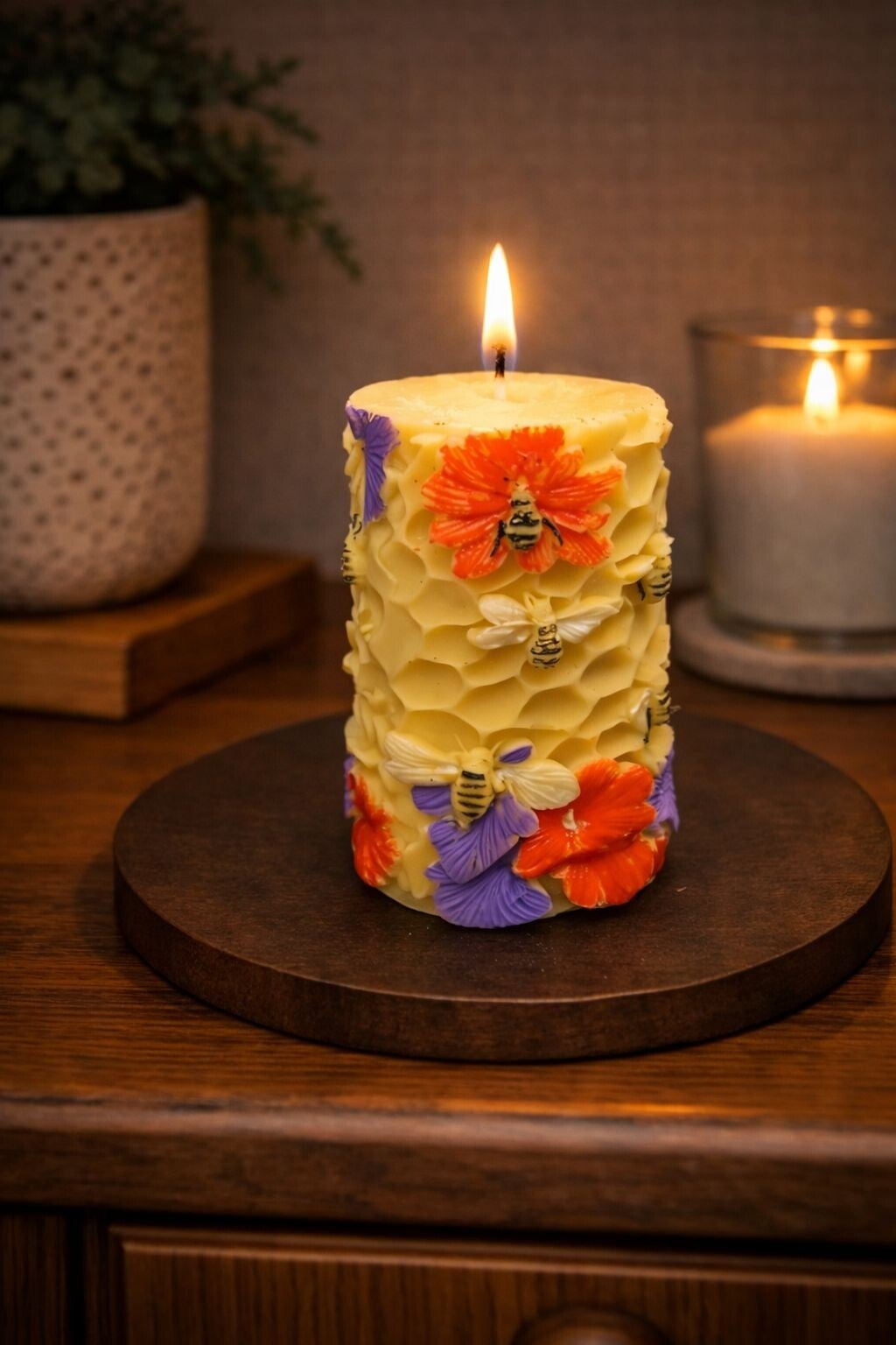 Kerze Bienenstock Biene