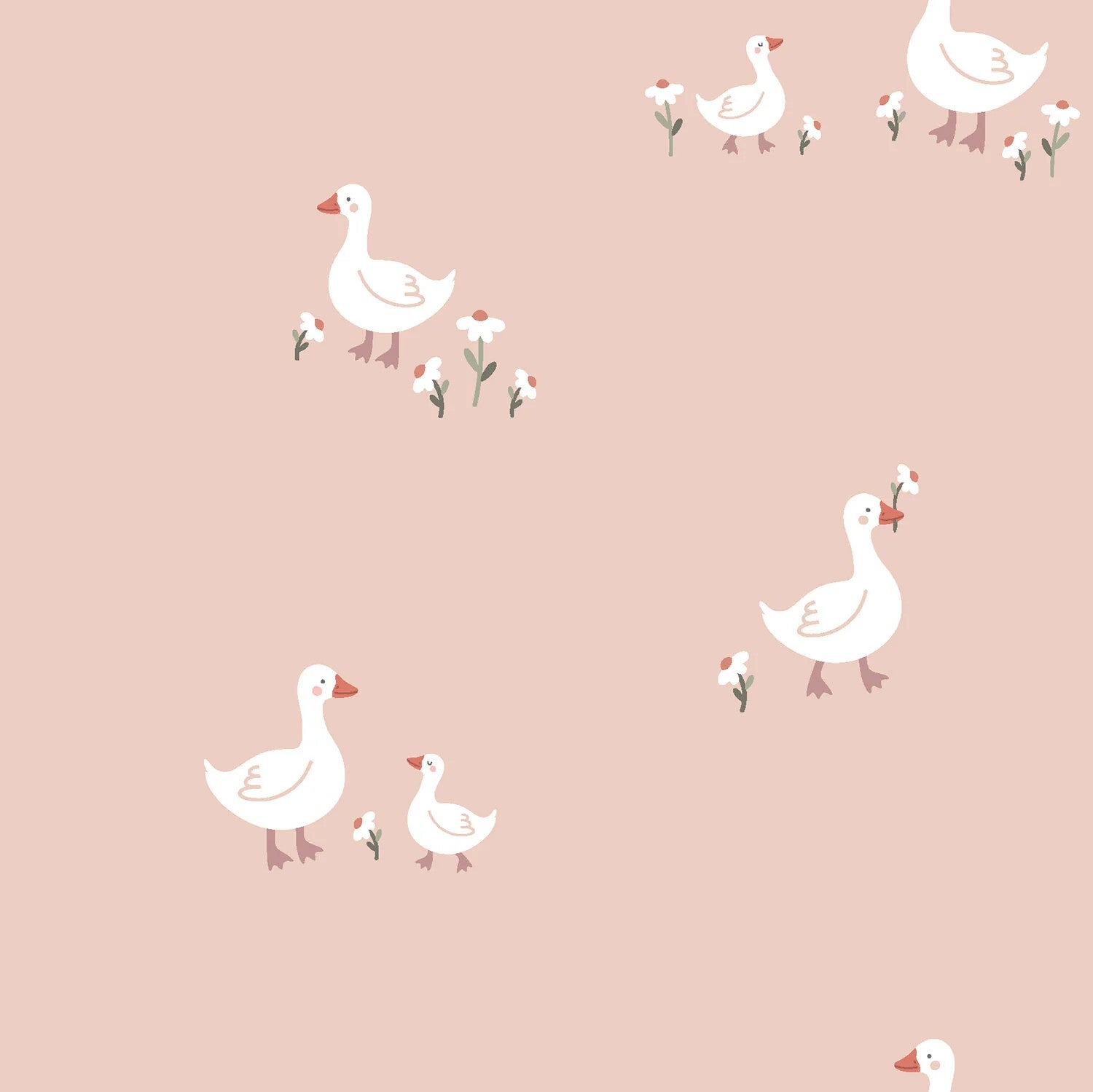 Wieg hoeslaken | tricot gansjes