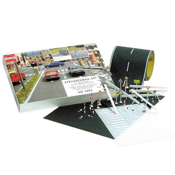 Busch H0 7096 wegenbouw set