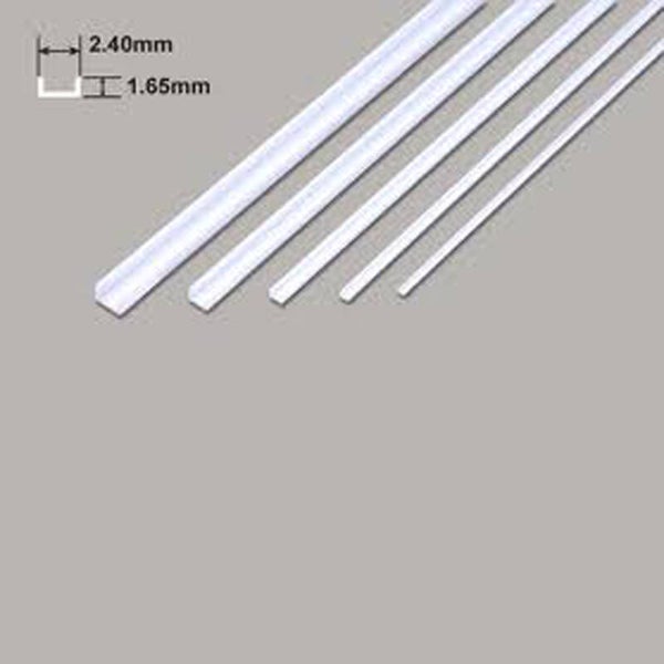 Plastruct 90582 UFS-3 U-profiel 2.4 x 1.7 mm