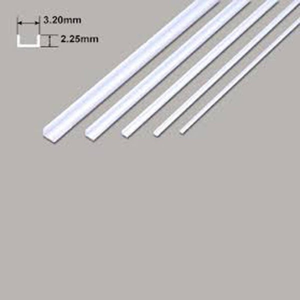 Plastruct 90583 UFS-4 U-profiel 3.2 x 2.3mm