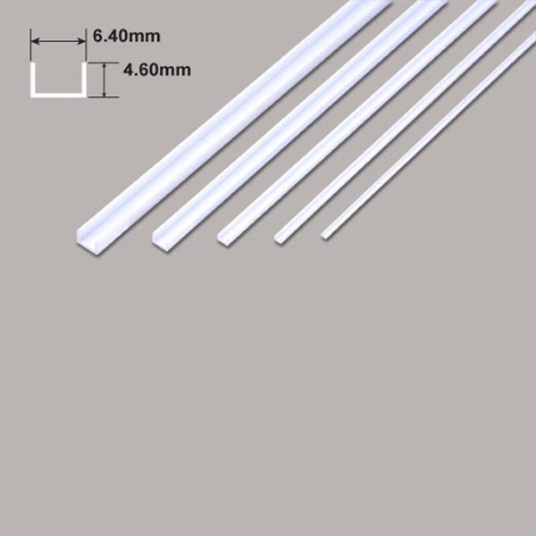 Plastruct 90585 UFS-8 U-profiel 6.4 x 4.6 mm