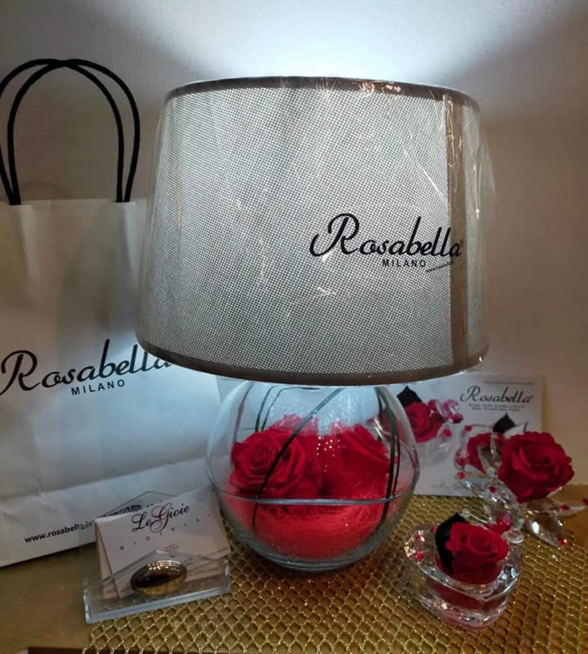 Rosa senza fine Lampada piccola