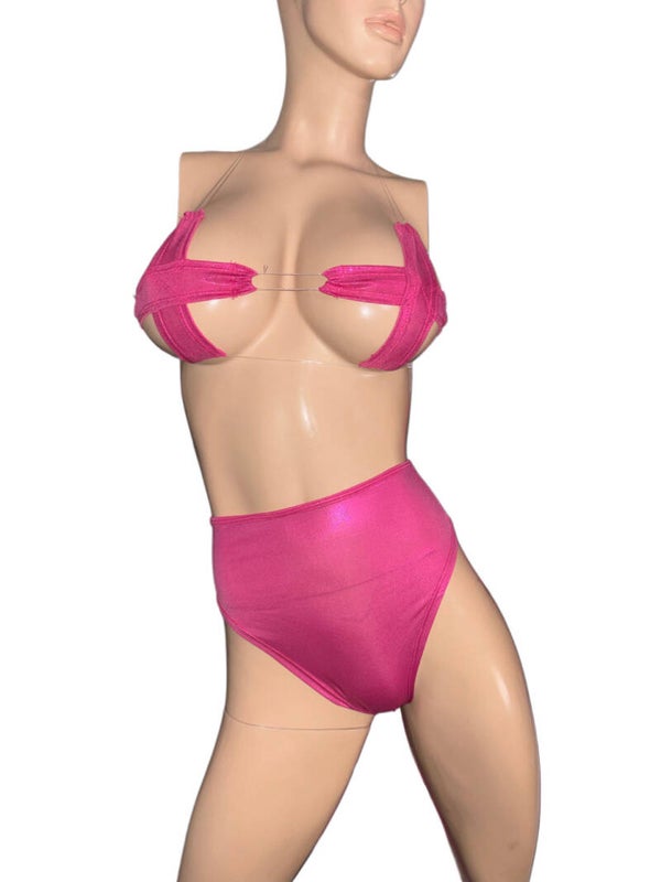 Exotic Dancer Hight Bottom and cross top pink
