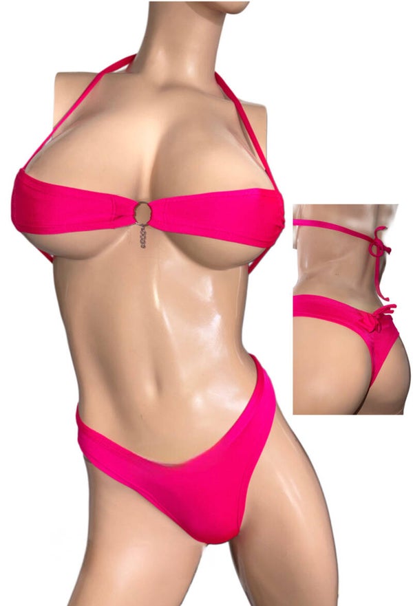 Exotic Dancer Hot pink Short and top