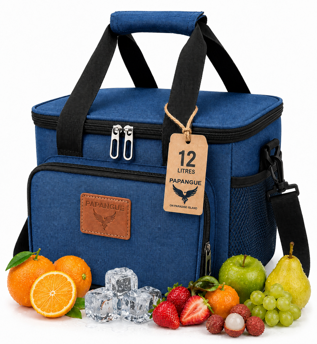 sac isotherme souple 12 litres PAPANGUE couleur bleu