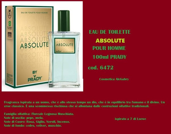 eau de toilette absolute Prady