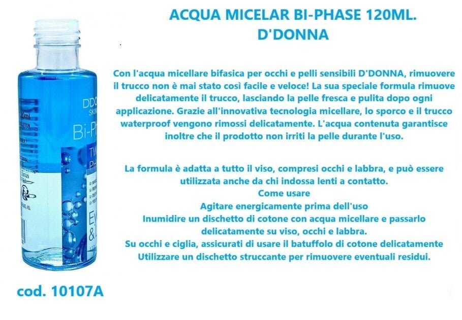 acqua micellare bi-phase D'Donna