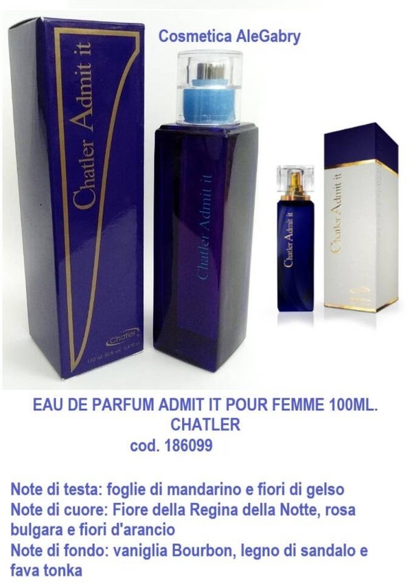 eau de parfum admit it Chatler