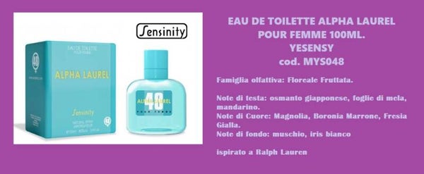 eau de toilette alpha laurel Yesensy