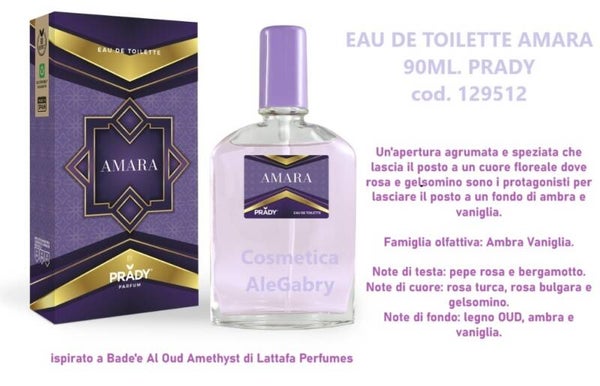 eau de toilette amara Prady