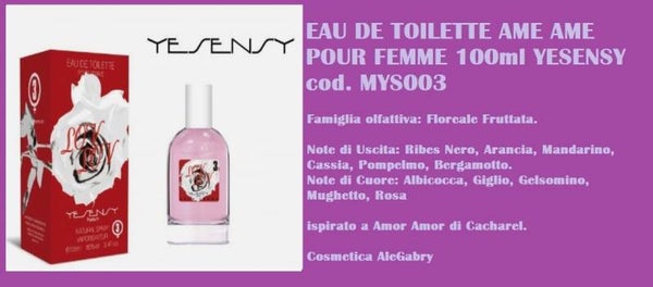 eau de toilette ame ame Yesensy
