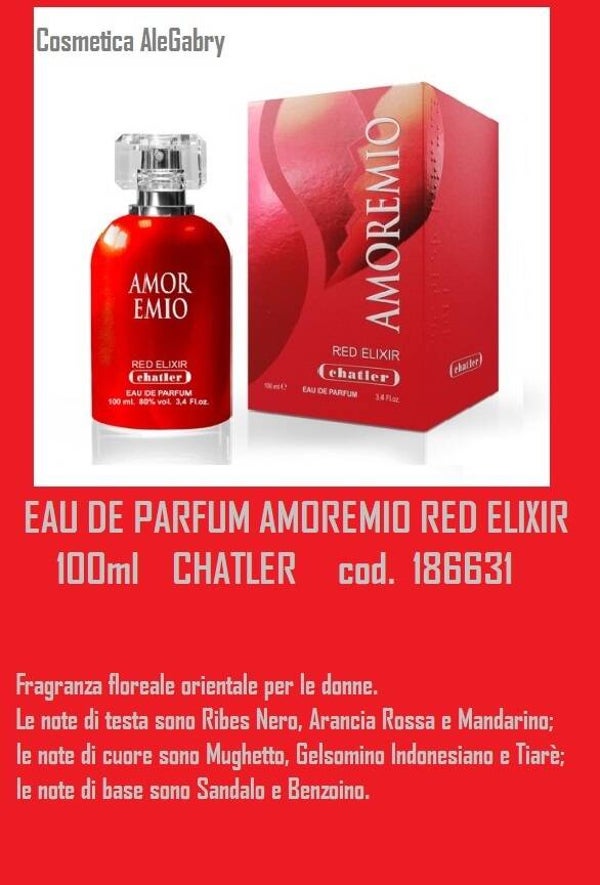 eau de parfum amore mio red elixir Chatler