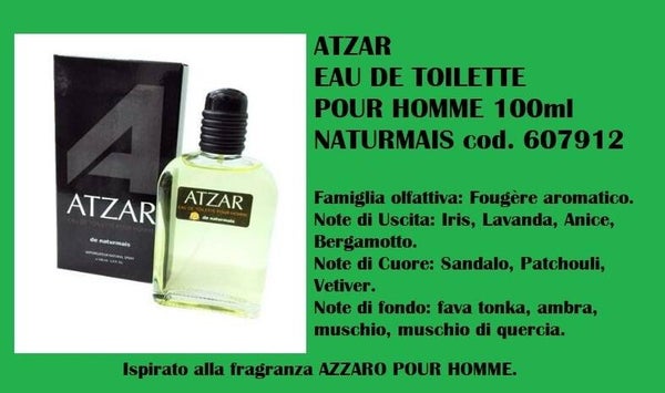 eau de toilette atzar Naturmais