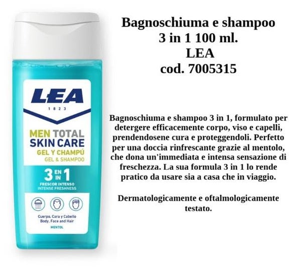 bagnoschiuma e shampoo 3 in 1 Lea
