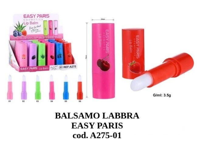 balsamo labbra alla frutta Easy Paris