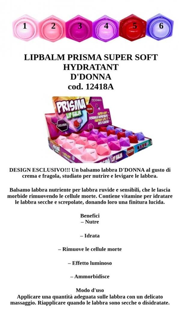lipbalm prisma super soft D'Donna
