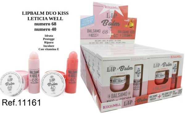 balsamo labbra duo kiss Leticia Well