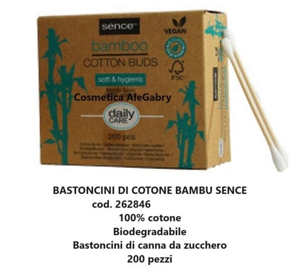 bastoncini di cotone bambu Sence