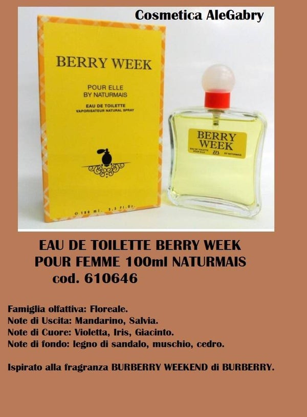 eua de toilette berry week Naturmais