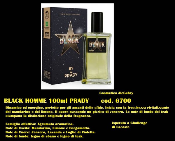 eau de toilette black Prady