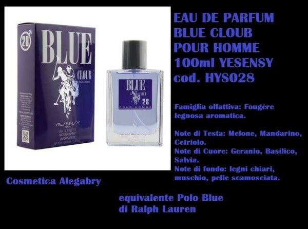 eau de toilette blue cloub Yesensy